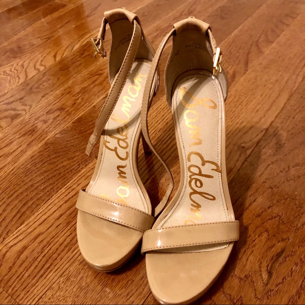 Sam Edelman Nude Strappy Heels